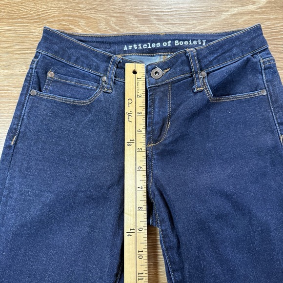 Articles of Society Women's Skinny Jeans Size 24 Dark Wash Stretch Denim - Picture 9 of 14